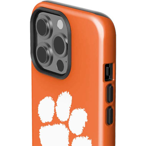 Clemson University Tiger Print iPhone 15 Pro Impact Case